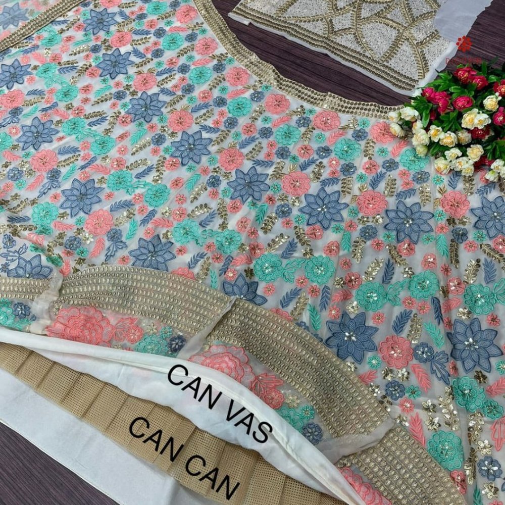 Designer Heavy Work Partywear Lehenga with Dupatta - Picture 12 of 13
